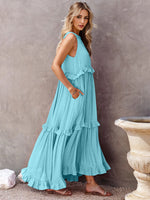 Load image into Gallery viewer, Tiered Maxi Dress with Pockets
