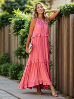 Load image into Gallery viewer, Tiered Maxi Dress with Pockets
