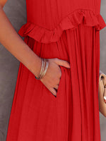 Load image into Gallery viewer, Tiered Maxi Dress with Pockets
