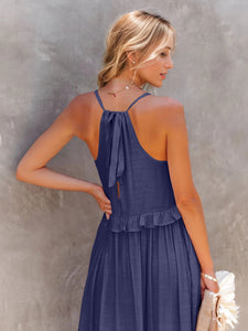 Tiered Maxi Dress with Pockets