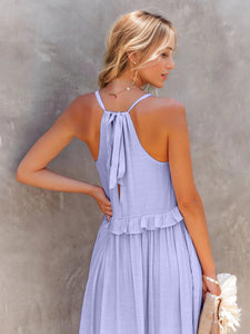 Tiered Maxi Dress with Pockets