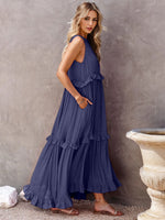 Load image into Gallery viewer, Tiered Maxi Dress with Pockets
