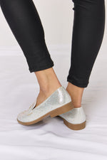 Load image into Gallery viewer, Forever Link Rhinestone Point Toe Loafers
