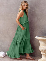 Load image into Gallery viewer, Tiered Maxi Dress with Pockets
