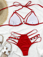 Load image into Gallery viewer, Cutout Halter Neck Two-Piece Bikini Set
