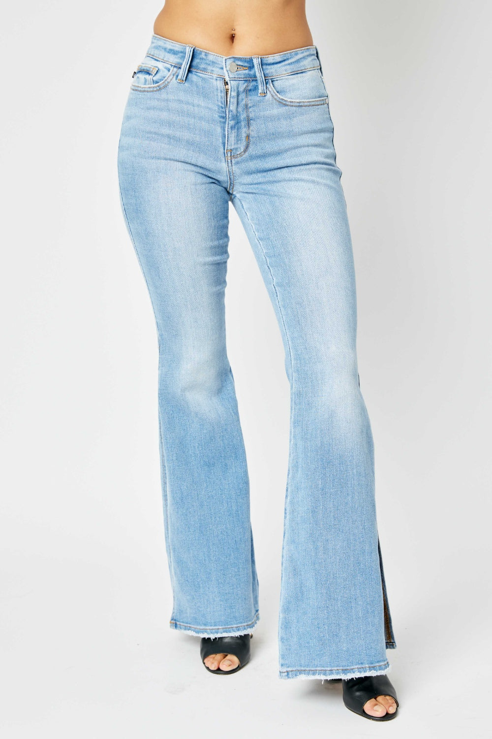 Judy Blue Slit Flare Jeans