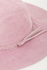 Load image into Gallery viewer, Fame Braided Faux Suede Hat
