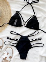 Load image into Gallery viewer, Cutout Halter Neck Two-Piece Bikini Set
