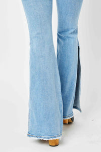 Judy Blue Slit Flare Jeans