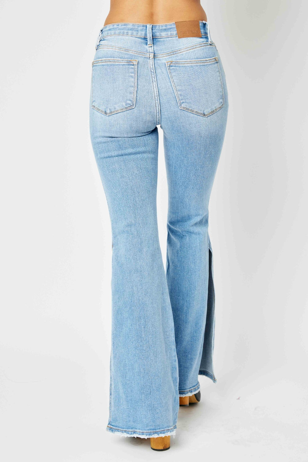 Judy Blue Slit Flare Jeans